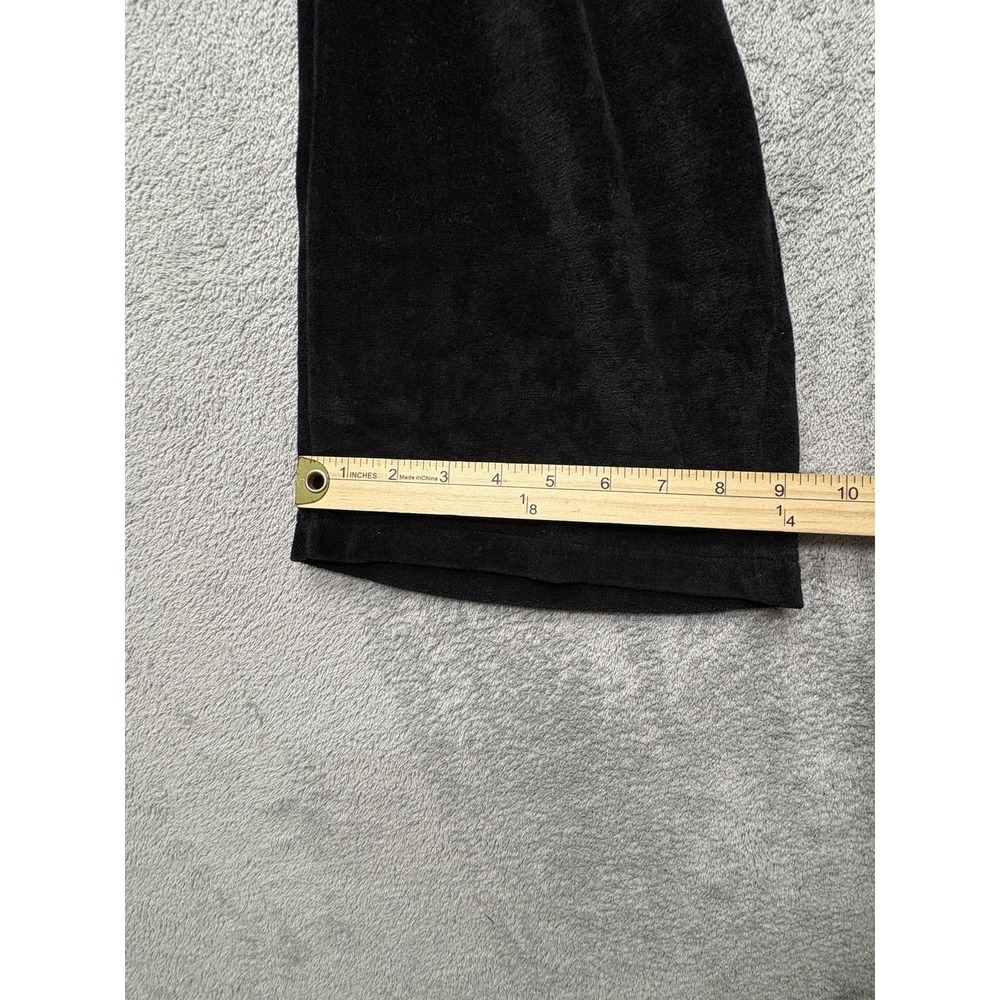 BCBG Max Azria Pants Womens Large Velour Wide Leg Lounge Yoga Butterfly‎ - Picture 3 of 6